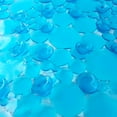 thumbnail image 6 of Bubbles Non-Slip Oval Bathtub Mat Clear Aqua Blue 28 L x 15 W, 6 of 7
