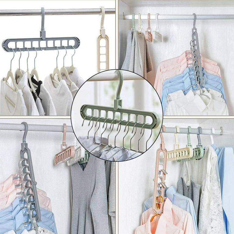 1pcs Clothes Hanger Closet Organizer Space Saving Hanger Multi-port  Clothing Rack Plastic Scarf Storage hangers for clothes