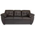 thumbnail image 2 of Sala de Piel Genuina Sofá y Love Seat ConfortoPiel  Derby Chocolate, 2 of 9