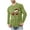 Army Green, variant on Brondbend Men's Tops Christmas Nice Shirts for Men Long Sleeved Crew Neck Fitness Homewear Print Fashion Blouse Regular Fit Anniversary Clothes Army Green