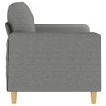 thumbnail image 2 of vidaXL 2-Seater Sofa Dark Grey 140 cm Fabric, 2 of 5