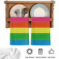thumbnail image 5 of Colorful Wooden Grain Kitchen Towels Set of 4, Farmhouse Vintage Country Gradient Absorbent Dish Towels for Kitchen, Microfiber Hand Towel, Quick Drying Tea Towel for Cleaning Decorative Dishcloths, 5 of 7
