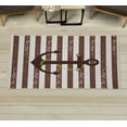 thumbnail image 1 of Striped Decorative Rug, Ship Anchor Chain Marine Life Inspired Lines Background Ocean Sailing, Quality Carpet for Bedroom Dorm and Living Room, 6 Sizes, Dark Rosewood, by Ambesonne, 1 of 1
