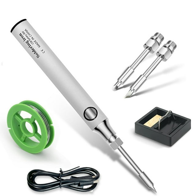 Fer à Souder Compact Sans Fil Rechargeable USB Fer à Souder Portable Outils de Soudage Plus Sûrs Maison DIY Portatif