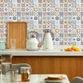 thumbnail image 3 of DEWOO 10PCS Mandala Tile Stickers, Peel and Stick Self Adhesive Removable Moroccan Tiles Backsplash Waterproof Oil Proof for Bathroom & Kitchen Wall Stickers Home Decor, 3 of 12