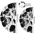 thumbnail image 3 of GZHJMY Halloween Tree Skirt Abstract Grunge Skulls Xmas Tree Skirt Floor Door Round Mat Decorations for Holiday Party Home Christmas Day Ornaments, 35.4", 3 of 6