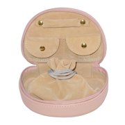 Mini Jewelry Zippered Travel Case in Genuine Leather