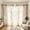 40inch, variant on KOYPTL Natural Sheer Curtains 40/47/60 Inch Length - Light Filtering Linen Blend Small Half Window Curtains Embroidered Leaf Pattern Curtain for Kitchen Bathroom Basement 2 Panels