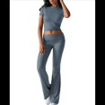 thumbnail image 2 of Pantalón de Traje de Corta, Corte Entallado, Color Liso, Gris y Azul, Talla XXS, 2 of 10