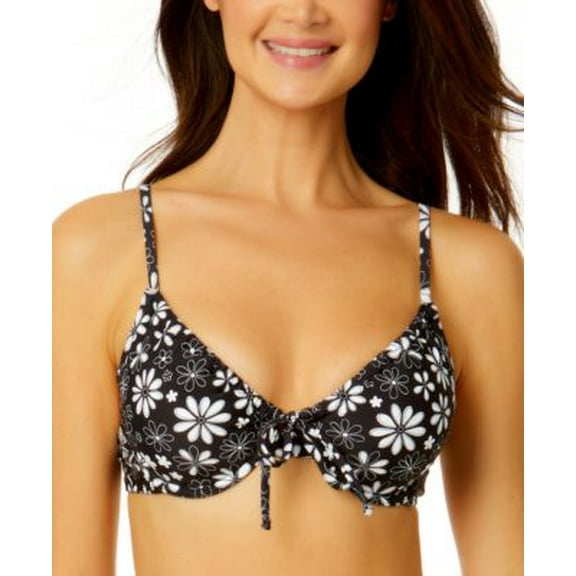 Salt Cove Coastal Fleurs Bralette Floral Support Bikini & Tankini Tops Women's S