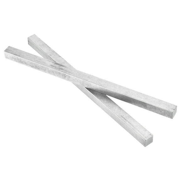 Uxcell 2 Pcs Steel Bar, 5/8" Height x 5/8" Width x 12" Length Square Steel Key Stock Cold-Drawn Steel Bars Precision Key Stock Square Steel Bar
