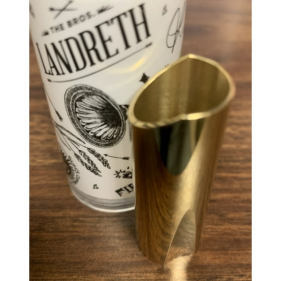 The Rock Slide Guitar Slide Joey Landreth Polished Brass