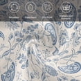 thumbnail image 5 of Blue Paisley Cloth Napkins, Vintage Boho Flower Botanical Leaf Branch Washable and Reusable Dinner Napkins Set of 6, Table Napkin for Kitchen Party Birthday Wedding Hotel Housewarming 20"x20", 5 of 8