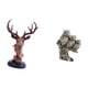 thumbnail image 5 of Juego de figuras de cabeza de ciervo, estatua de animal de resina, adorno decorativo de mesa de búho elaborado con un diseño creativo, adecuado para e, 5 of 8