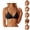 Black, variant on Triangle Bralette for Women Lightweight Seamless Wireless Bras