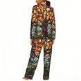 thumbnail image 2 of 2 Pack Women's Pajamas Set Sleepwear Loungewear Pjs Sets with Pockets, Trees Stained Glass Art, 2 of 6