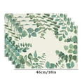 thumbnail image 3 of Harpily 50 % de Rabais Clair! Napperons de Cuisine 4 Pcs Napperon en Polyester Imprimé Érable d'Automne Tapis de Décor Festif Assiette de Souper Tasse avec Tapis Isolant Thermique, 3 of 9