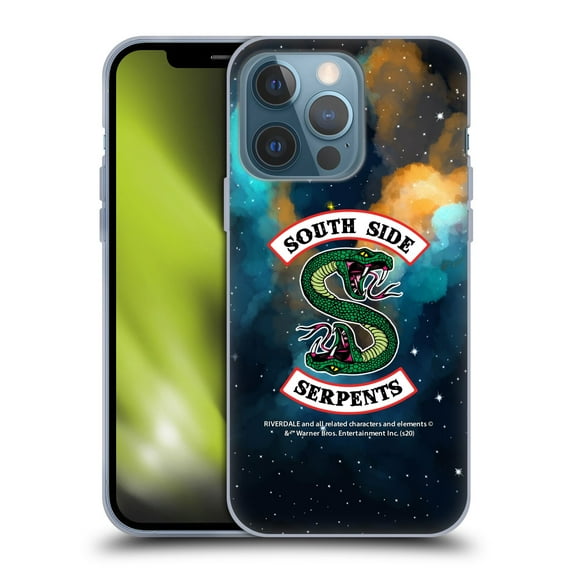 Head Case Designs Officially Licensed Riverdale South Side Serpents Nebula Logo 2 Soft Gel Case Compatible with Apple iPhone 13 Pro