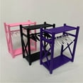 thumbnail image 4 of Doll Clothes Wardrobe Organizer with Hangers, Portable Storage Closet for 15Cm 17Cm Doll Accessories And Outfits, Dollhouse Furniture for Display And Organization, 4 of 9