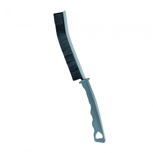 Cepillo de limpieza de ranuras de mano Cepillo para grietas para ducha Hogar Ventana Riel Negro