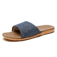 thumbnail image 4 of PUMISAS Summer Slippers For Women Breathable Comfortable Home Solid Color Slippers Casual Indoor Home Linen Shoes, 4 of 5