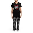thumbnail image 4 of CafePress - V Is For Video Games Valentines Day Gamer Pajamas - Women's Short Sleeve Print T-Shirt and Pants Dark Cotton Pajama Set, 4 of 7