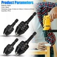 thumbnail image 3 of TAPDRA 4 Piece Keyless Drill Chuck Set 1/4” Hex 0.3-3.6 & 0.3-6.5 mm Quick Change Screwdriver Drill Grinder, 3 of 4