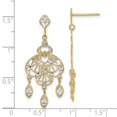 thumbnail image 2 of Chandelier Fancy Earrings With Dangling Leaves 36.2x36.2mm Wide Stud Earring for Women, 2 of 2