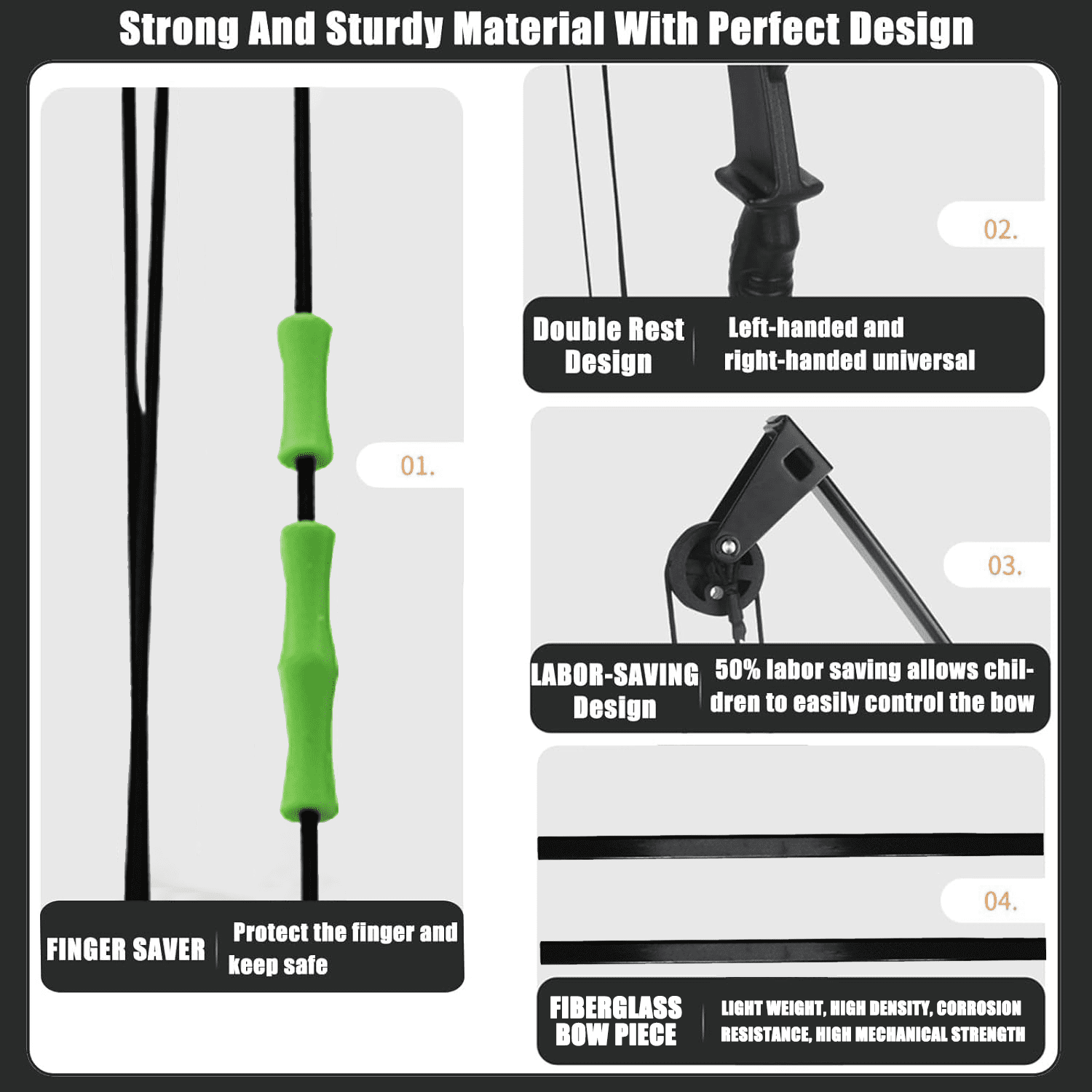 Clianle Teenage Composite Bow and Arrow Set for Boys and Girls, Junior Archery Set, Backyard Archery Game, Toys, Outdoor Games, and Target Gifts