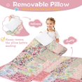 thumbnail image 3 of Pioneer Flower Floral Print Pattern Toddler Nap Mats for Kids Preschool,Sleeping Mat Bag or Kids,Toddler Sleeping Bag,Toddler Nap Mat or Daycare, 3 of 6