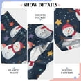 thumbnail image 6 of FORMRS Kids Pajama Pants with Pockets Size 9-10Y Boys Lounge Sleep Bottoms, Cartoon Snowman Star Pattern, 6 of 8