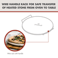 thumbnail image 7 of Pizzacraft Round Ceramic Pizza Stone with Frame, Natural, 7 of 7