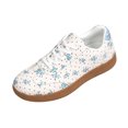 thumbnail image 3 of Willtoo Womens Floral Print Sneakers Casual Lace‑Up Retro Trainer Shoes Lightweight Fashion Flats for Daily Outings, 3 of 6