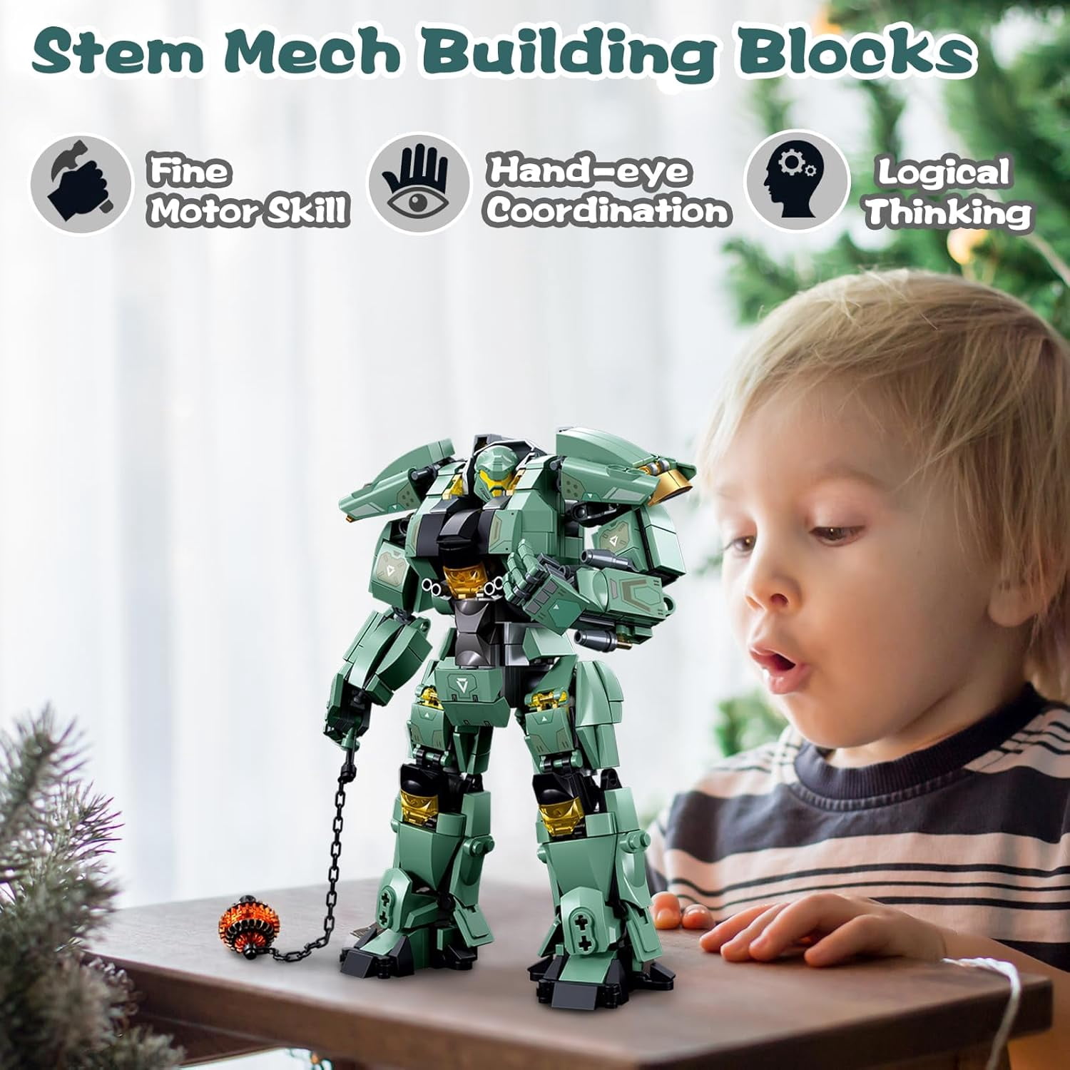 Transforming Robot Mech Building Block Sets, Mech Toys for Kids, Destroy Warrior City Soldier Mecha Model Action Mech Model Building Kit, Cool Creative Robots Toys Gift for Teens Boys, 542 PCS