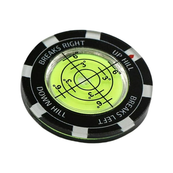 Golfball Mark Bubble Levels Measuring Tool Round Bubble Levels High Precisions Reader for Golfers Enduring