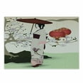 thumbnail image 1 of Umbrella Girl Cutting Board, Inspired Geisha Scene with Traditional Oriental Garden, Decorative Tempered Glass Cutting and Serving Board, in 3 Sizes, by Ambesonne, 1 of 2