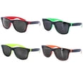 thumbnail image 2 of 1 Pair Kids Sunglasses Neon Reflective Baby Toddler Boys Girls Square Frame Safe, 2 of 2