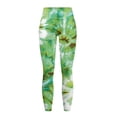 thumbnail image 5 of Renewold Tie-dye Green Womens Yoga Pants with Pockets High Waisted Womens Leggings Fashion Exercise Yoga Leggings Opaque Activewear Lightweight Ankle Leggings, XL, 5 of 8