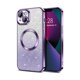 thumbnail image 1 of HAYAN for iPhone 13 Case Clear Magnetic Glitter Phone Cases [Compatible with MagSafe] Full Camera Lens Protector Slim Gradient Sparkle Luxury Plating Shockproof Protective Cover Women Girls, Purple, 1 of 1