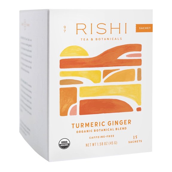 Rishi Turmeric Ginger Tea 1.75oz Pack of 4