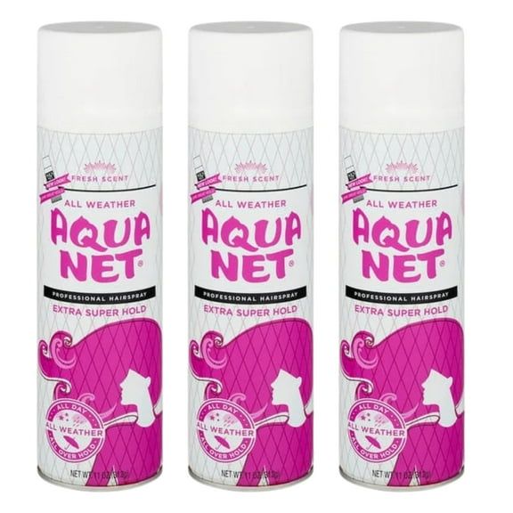 Aqua Net Professional Hairspray - Extra Super Hold Fresh Scent 11 oz |3 Pcs per Pack