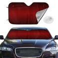 thumbnail image 2 of Fotbe Red Geometric Car Windshield Sunshade | Sun Visor Protector Front Window Shade, Keeps Out UV Rays, Keeps Your Vehicle Cool-Small, 2 of 7