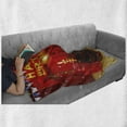 thumbnail image 6 of 60th Birthday Soft Flannel Fleece Throw Blanket, Party Theme Show Inspired Curtains and Cakes Box Art Colorful Print, Cozy Plush for Indoor and Outdoor Use, 50" x 60", Multicolor, by Ambesonne, 6 of 6