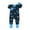Blue, variant on Utlike Boys Romper Baby Pajamas Jumpsuit Printed Cotton One-Piece Zip Front Outfits Toddler Breathable Bodysuits Size 2 Years-3 Years