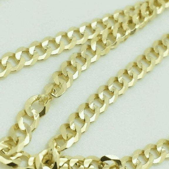 RM 4.5mm Solid Gold Cuban Link Chain /10k Gold Chain Choker / Miami Cuban Necklace / Curb Chain Necklace / Gold Chain Necklace Everyday Chain,18''