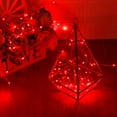 thumbnail image 5 of Christmas Fairy Lights Battery Operated, 2 Pack 10FT 30 LED String Lights Waterproof Cooper Wire Starry Lights for DIY Wreath Home Wedding Party Bedroom Holiday Christmas Decor (Red), 5 of 7