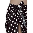 thumbnail image 3 of HAPPY BAY Women's Summer Wraps Cover-Up Pareo Bikini Beach Sarong Swimwear Coverups Swimsuit Swim Cover Up for Women One Size Polka Dots, Black, 3 of 5