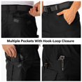 thumbnail image 4 of Pantalones cortos cargo Jessie Kidden Tactical para hombre, color negro, talla 40, 4 of 7