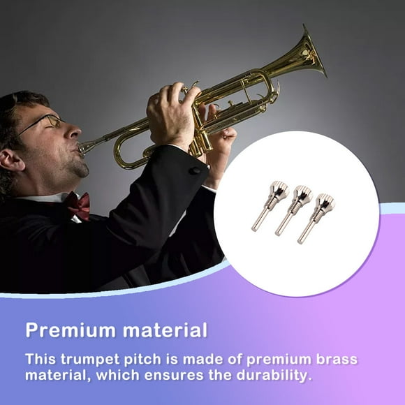 VONKY Pack of 3 Trumpet Pitch Compact Size Metal Screws for Beginners Replaced Part Woodwind Accessories Handy Installation Pipe Screw