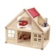 thumbnail image 2 of Casa de Juegos de Simulación de Madera, Casa de Muñecas de Doble Capa de 2 Pisos para Niños Pequeños, 2 of 9